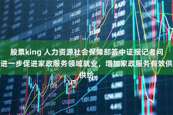 股票king 人力资源社会保障部答中证报记者问：进一步促进家政服务领域就业，增加家政服务有效供给
